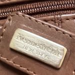 Kenneth Cole  CHOCOLATE BROWN LEATHER CROSSBODY KNOT DEDIGN ON FRONT SNAP CLOSURE Photo 3