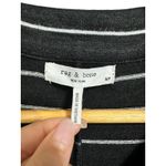 Rag and Bone  the knit stripe polo in black stripe‎ size Small Photo 3