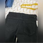 MOTHER NWT Looker Ankle Frey Distressed Black 5 Pocket Denim Jeans Size 24 Gray Photo 5