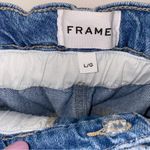 frame denim Meridian Paperbag Elastic Waist Straight Leg Jeans Size Large (30) Photo 6