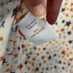 Hutch (Anthropologie) Boho Stars Print Blouse Small Tie Neck Photo 8