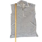 Anna & Ava  Black and White Striped Terry Cloth Top/‎ Cover up Photo 1