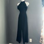 Bebe vintage Black Halter Ruffle Top Jumpsuit Outfit Womens size XS 2 Photo 6