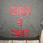 Victoria's Secret  Crewneck Pullover Cropped Sweater Check It Twice Womens Size M Photo 1