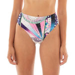 Agua Bendita  Penelope Bikini Bottom in Eter Design Pink Size XL NWT Photo 0