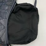 Vintage Patchwork Purse Bag Navy Blue Leather Photo 4