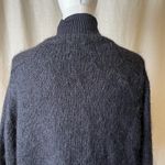Vintage 80s 90s Worthington Taiwan Mohair Blend Soft Fuzzy Black Cardigan Size M Photo 4