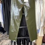 Pistola  Cassie Olive Faux Leather High-Rise Straight-Leg Pants Photo 9