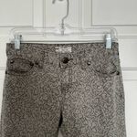 Free People  Gray Paisley Print Size 26 Skinny Jeans With Zipper On Ankles Photo 2