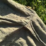 Olive Green Eyelet Halter Midi Dress Medium Photo 1