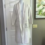 Victoria's Secret Victoria’s Secret Ivory Cozy Plush Long Sleeve Long Robe with Pockets Belt- Med Photo 6