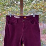 Pilcro and the Letterpress Anthropologie Pilcro Stet Cords Burgundy Tapered Leg Ankle Zip Size 29" Photo 2