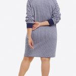 Draper James Natalie Sweatshirt Dress In Gingham Photo 1