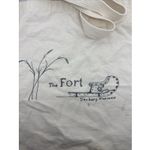 Cloth & Stone Cloth Bag Reusable Souvenir The FORT Danbury Wisconsin Cream Color 2 Handles Photo 1