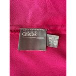 ASOS Hot Pink Satin Long Formal Dress Size 14 Photo 3