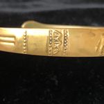 Vintage Elephant Brass Cuff Bracelet Photo 4