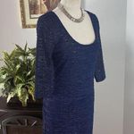 Material Girl  Dress Womens Small Mini Bodycon Cutout Scoop Stretch Blue Short L Photo 13