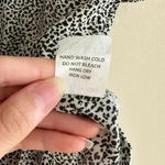 Sienna Sky  Dalmatian Print Black and White Button Down Peplum Blouse, Size Med Photo 13