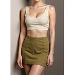 House Of CB Nisha Sculpting Mini Skirt, Tan, Large Photo 3