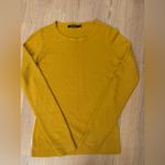 Atmosphere  women’s mustard crewneck acrylic sweater size small Photo 4