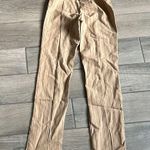 I am gia I.AM.GIA Tan Striped Dress Pants Photo 4