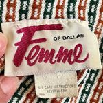 Femme of Dallas Western Boho Long Sleeve Button Down Geometric Top Green Size L Photo 10