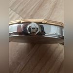 Bulova Ladies Chronograph Style Watch Silver Dial Rose Gold Case Date Dial Photo 9