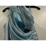 Mac Duggal  27390 Ice Blue Cut Out One Shoulder Dress Size 2 SAMPLE Photo 2