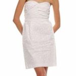 Marc Jacobs Amelie Flower Wicken White Strapless Dress, Sz 0 Photo 0