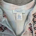 Calypso St. Barth  Floral Embroidered Peasant Style Top K8 Photo 4