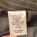 Cato  Pencil Skirt 12 Gray White Pinstripe Mini Lined Back Zip Elegant Classic Photo 2