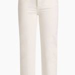 RE/DONE Sz 29 Comfort Stretch High Rise 70s Stove Pipe Vintage White Jeans Photo 0