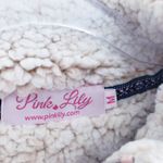Pink Lily  Sherpa Quarter Zip Long Sleeve Pullover Sweater Photo 5
