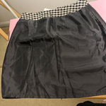 Classic Black and White Checkered Skirt Photo 5