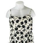 Gap Womens White Black Floral Sleeveless Cami Camisole Midi A-Line Dress Sz XXL Photo 1