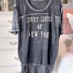 We The Free Oversized Small Tshirt Semi Sheer Charcoal Gray Photo 0
