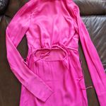 Camila Coelho Pink Silk Dress with Back Cutout Photo 7