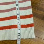 Ann Taylor  Striped Sweater Womens Size‎ Small Mock Neck Pullover Knit Top Ivory Photo 4
