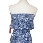 Lilly Pulitzer New Jumpsuit Strapless Jogger Pant Blue Print Women’s Size Small Photo 9