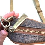 Michael Kors  Brown & Tan Fulton Sport Monogram Medium Crossbody Bag Purse Photo 3
