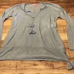 Lilly Pulitzer blue tassel sweater large -preowned Photo 0