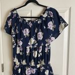 Mittoshop navy blue  jumpsuit Floral size large Photo 2