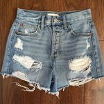 Cello Western Boho Style Distressed High Rise Button Fly Raw Jean Shorts XS / 2 Photo 0