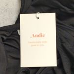 ANDIE NWT Bali Black Deep V-Neck Long Torso Womens Swimsuit One Piece Large Tall Photo 4