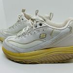 Skechers Shape Ups Fitness White Lace Up Walking Trainer Shoes Size 6.5 Photo 2