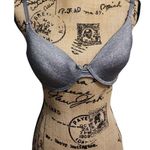 IZOD Gray T-Shirt Bra Everyday Comfort Adjustable Straps Size Small Photo 0