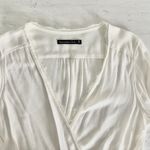 Abercrombie & Fitch Abercrombie White Lace Wrap Long Sleeve Top Small Photo 6