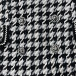 Gracia NWT Houndstooth Black White Gray Mini Skirt Small Photo 5