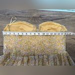 ASTR  yellow ruffle‎ floral mini dress size medium Photo 6
