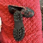Toms Tom’s  Platform Loafers Women Size 6.5 Red Plaid With Patchwork Photo 1
